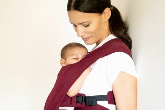 Embrace... Finding a New Rhythm | Ergobaby Embrace Newborn Baby Carrier in Burgundy