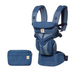 Ergobaby Omni 360 Baby Carrier: Cool Air Mesh - Blue Blooms