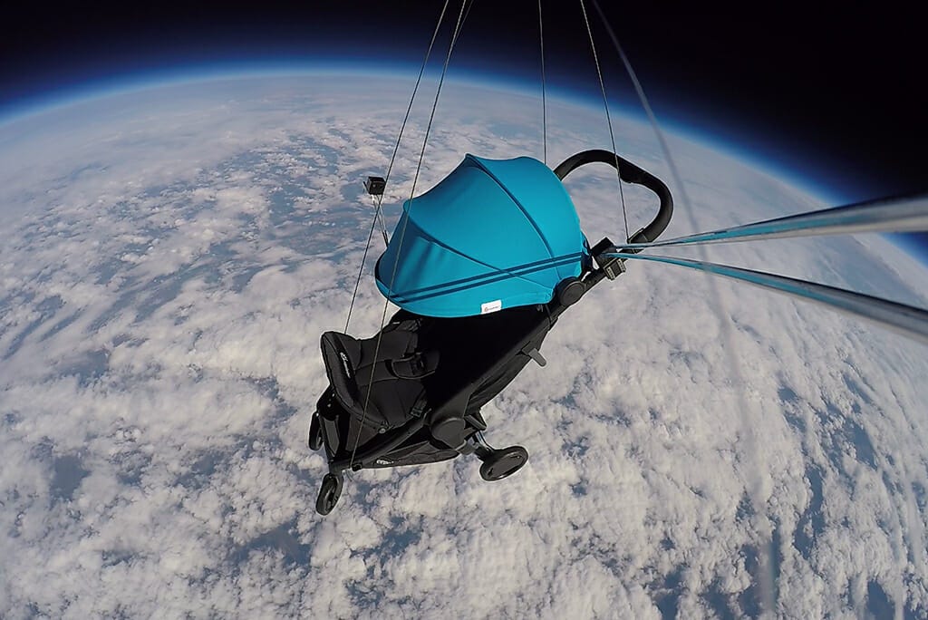 Ergobaby send their new Metro Stroller to Space!