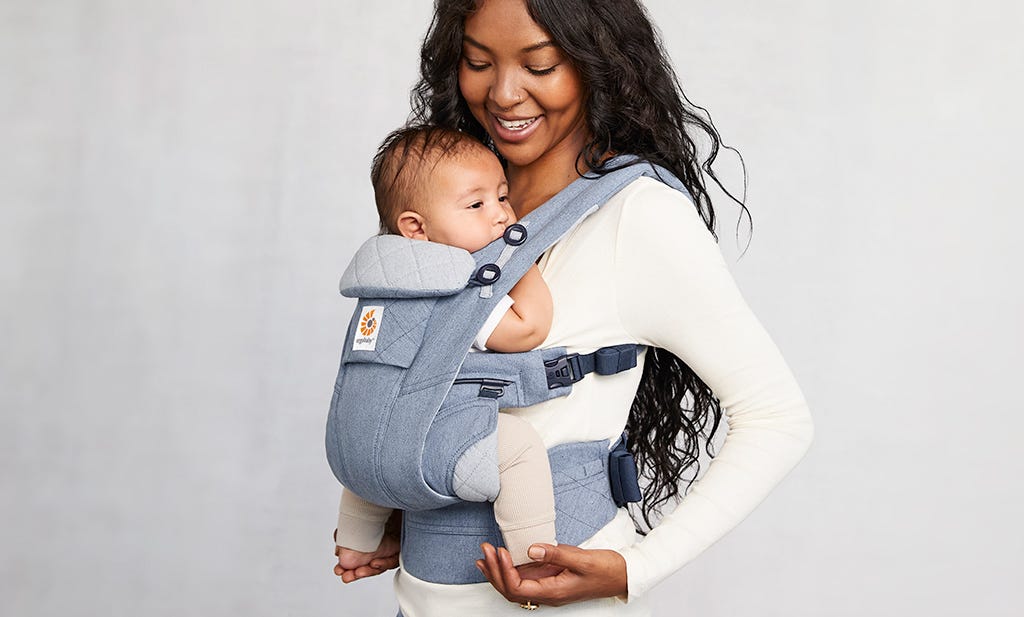 New sustainable baby carrier - The Omni Dream made from 100% cotton denim.