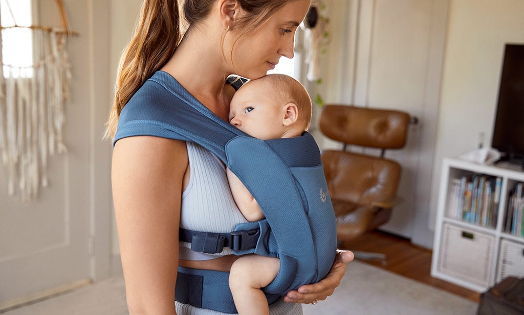 leaving home with baby for the first time - Ergobaby embrace