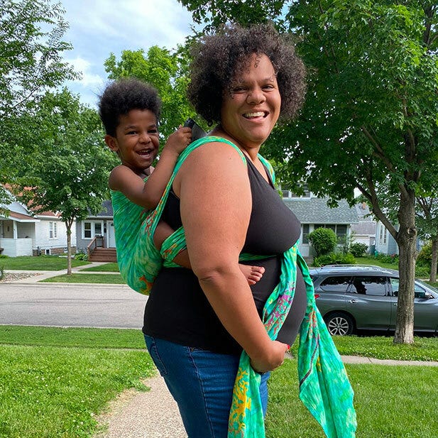 black babywearing week