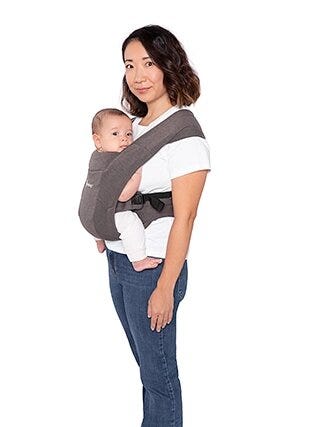 Porte-Bébé Nouveau-Né Embrace - Soft Air Mesh - Washed Black